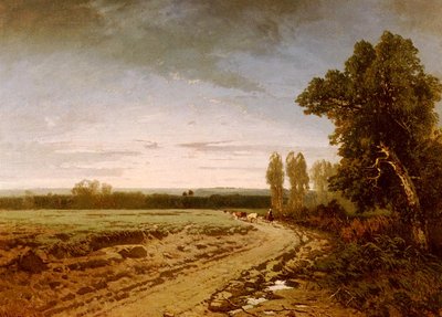 Going to the Pasture Early Morning by Alberto Pasini